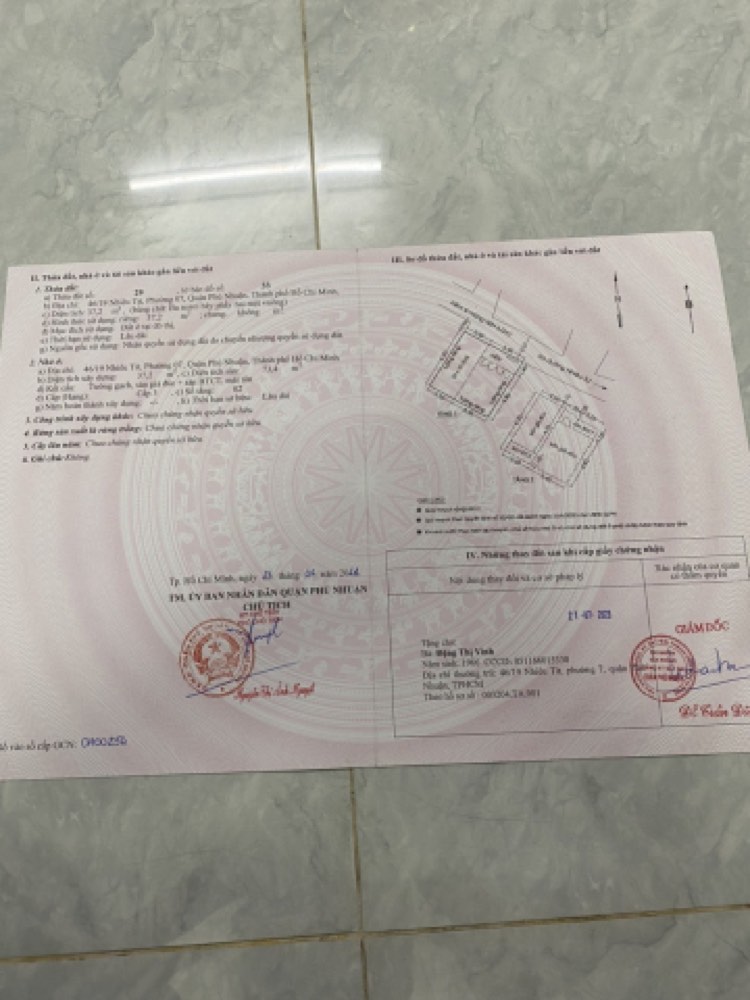 Bán nhà hẻm 46 Nhiêu Tứ, Phú Nhuận - ảnh chính