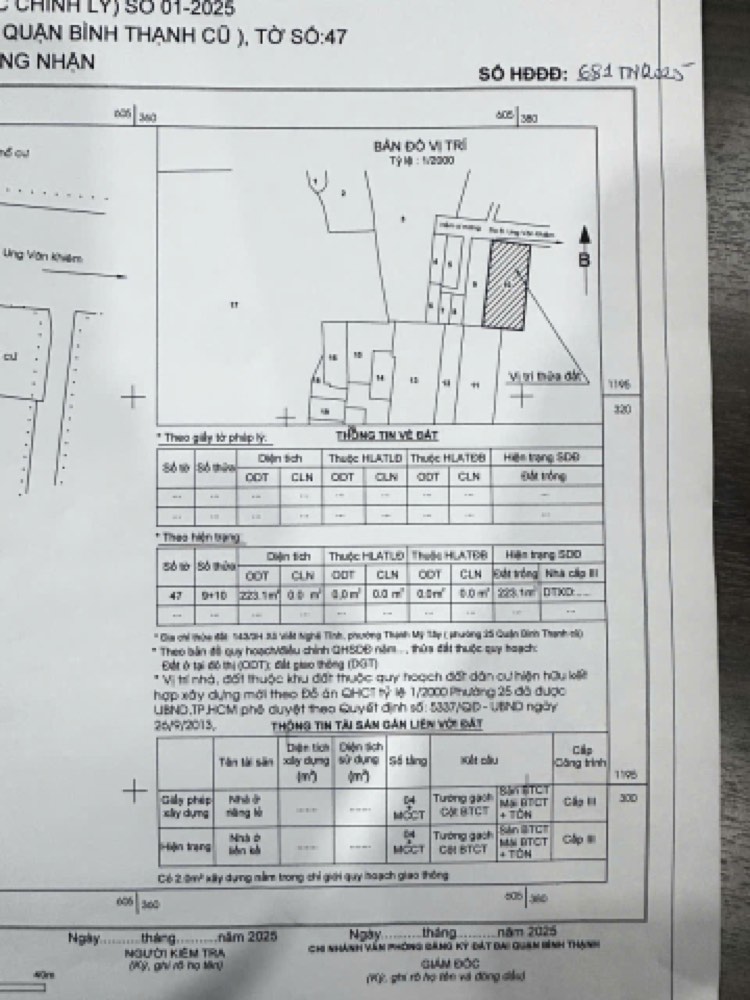 Bán nhà hẻm 60 Ung Văn Khiêm, Bình Thạnh