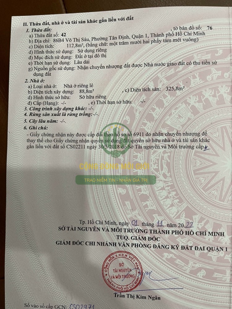 Bán nhà mặt tiền Võ Thị Sáu, Quận 1 - ảnh chính