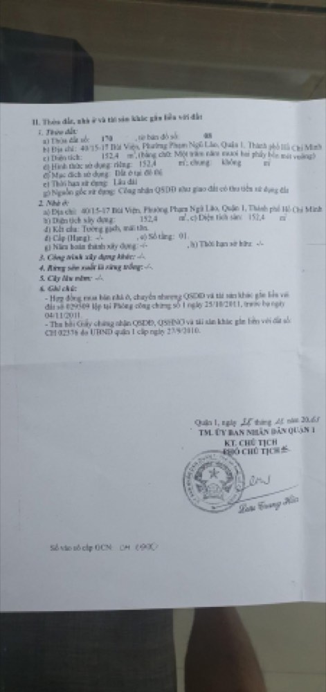 Bán nhà 40/15-17-19 Bùi Viện, Quận 1