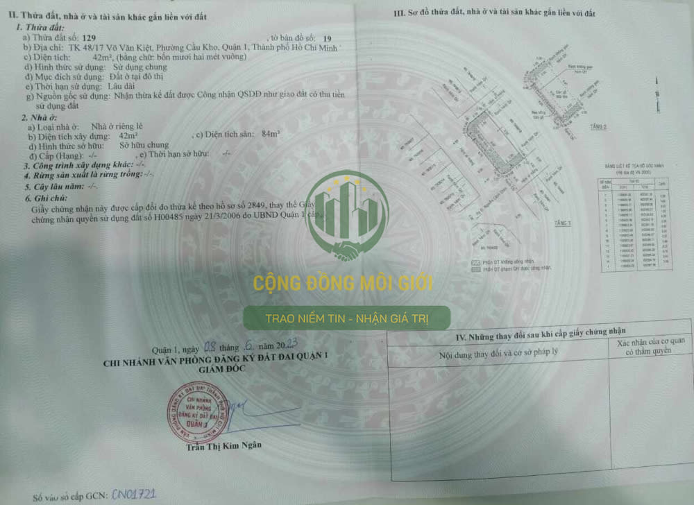 Bán nhà hẻm đường Võ Văn Kiệt, Quận 1 - ảnh 3